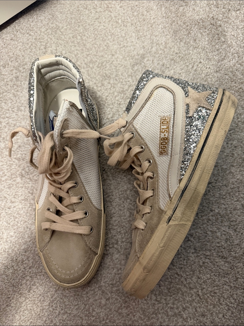 NEVER WORN Golden Goose Slide Sneakers